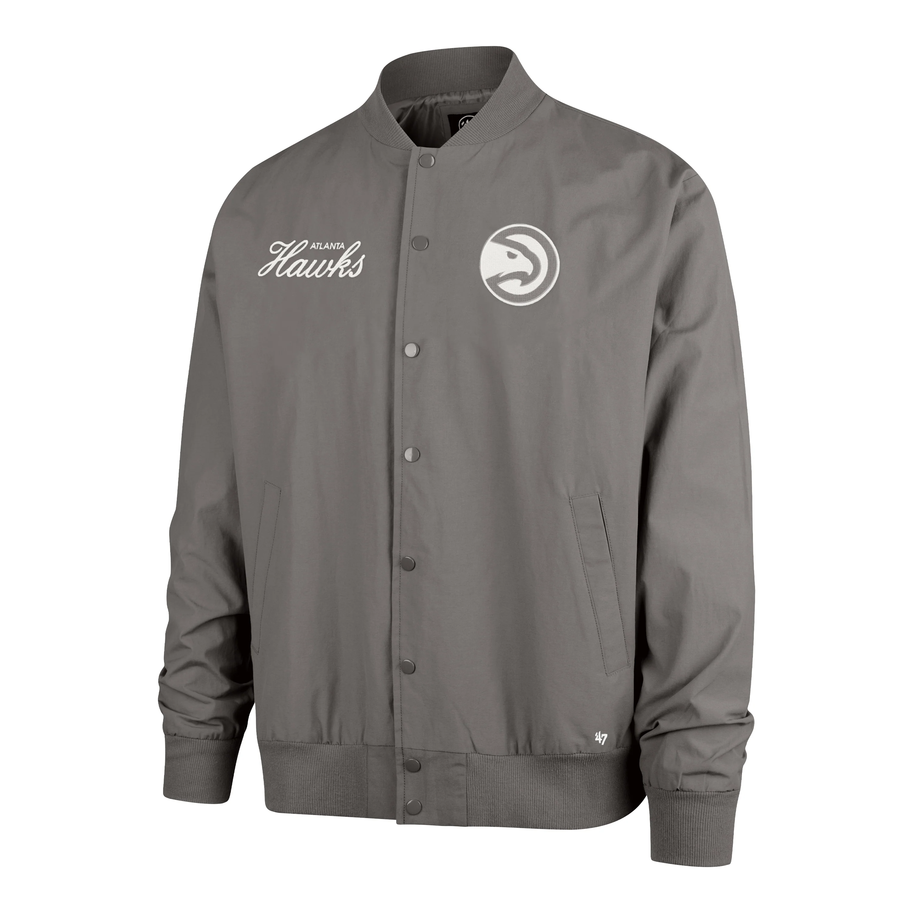 47 Brand Hawks Euro Step Twill Grey Bomber