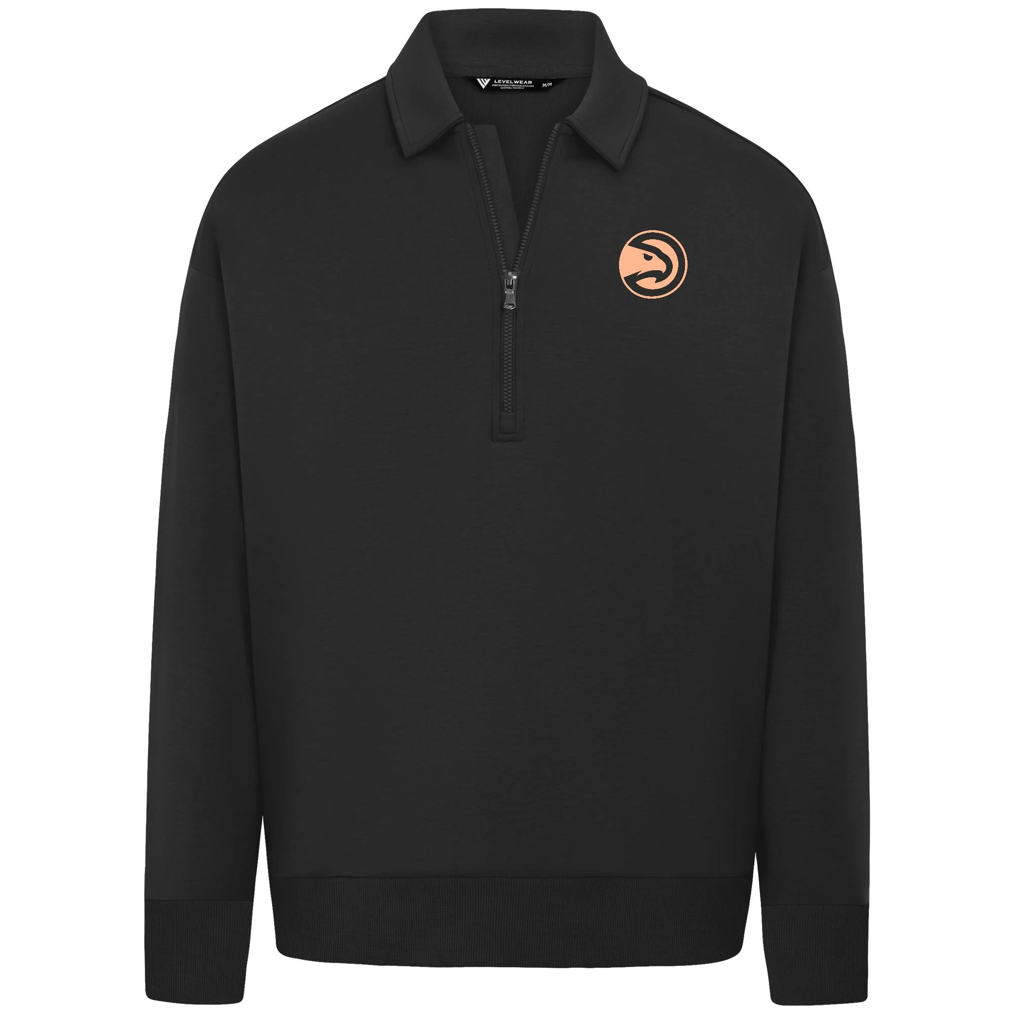 Levelwear Hawks Peachtree Signature Black Quarter Zip 1 Levelwear Hawks Peachtree Signature Black Quarter Zip