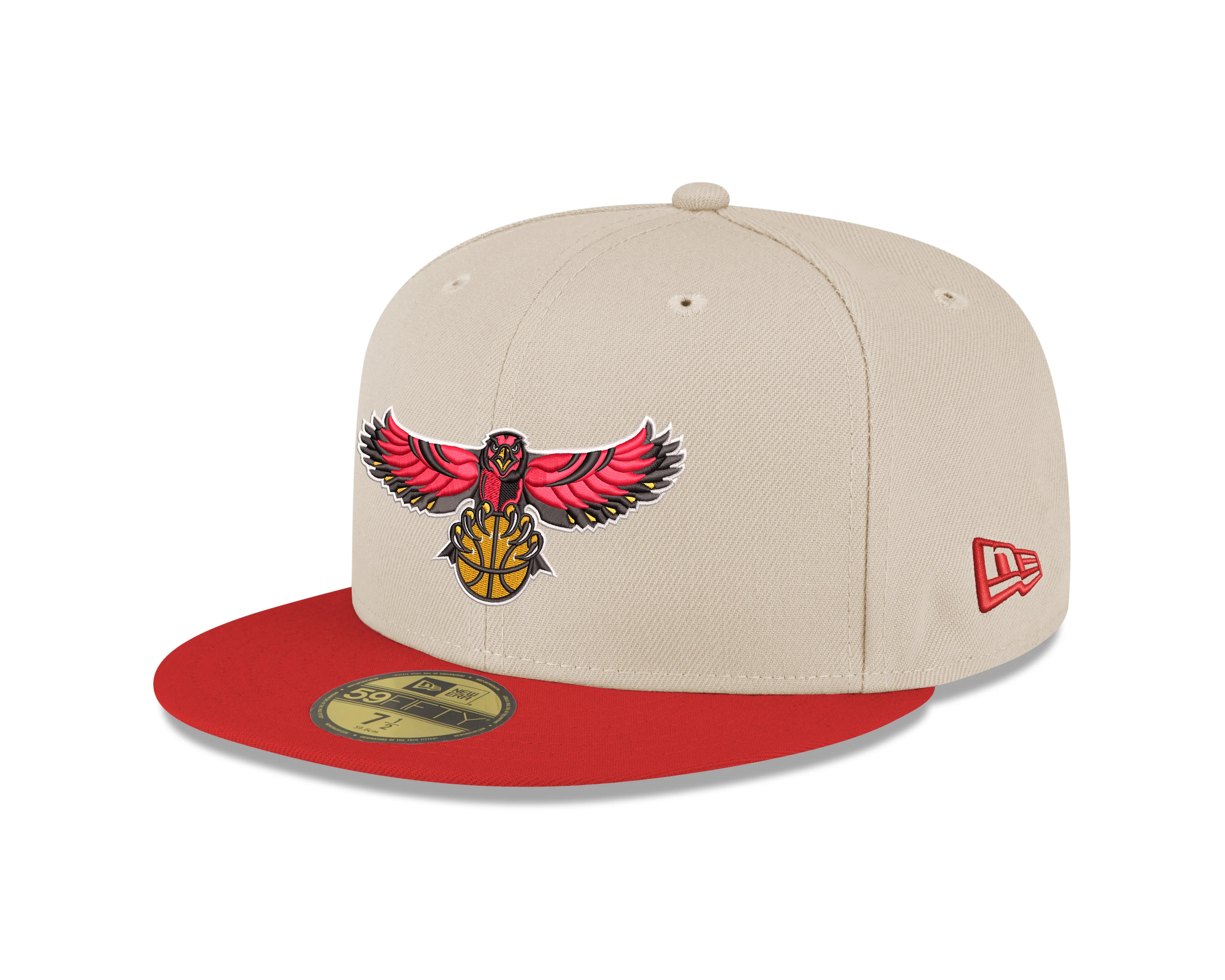 New Era Hawks Bird Logo Cream Fitted Hat
