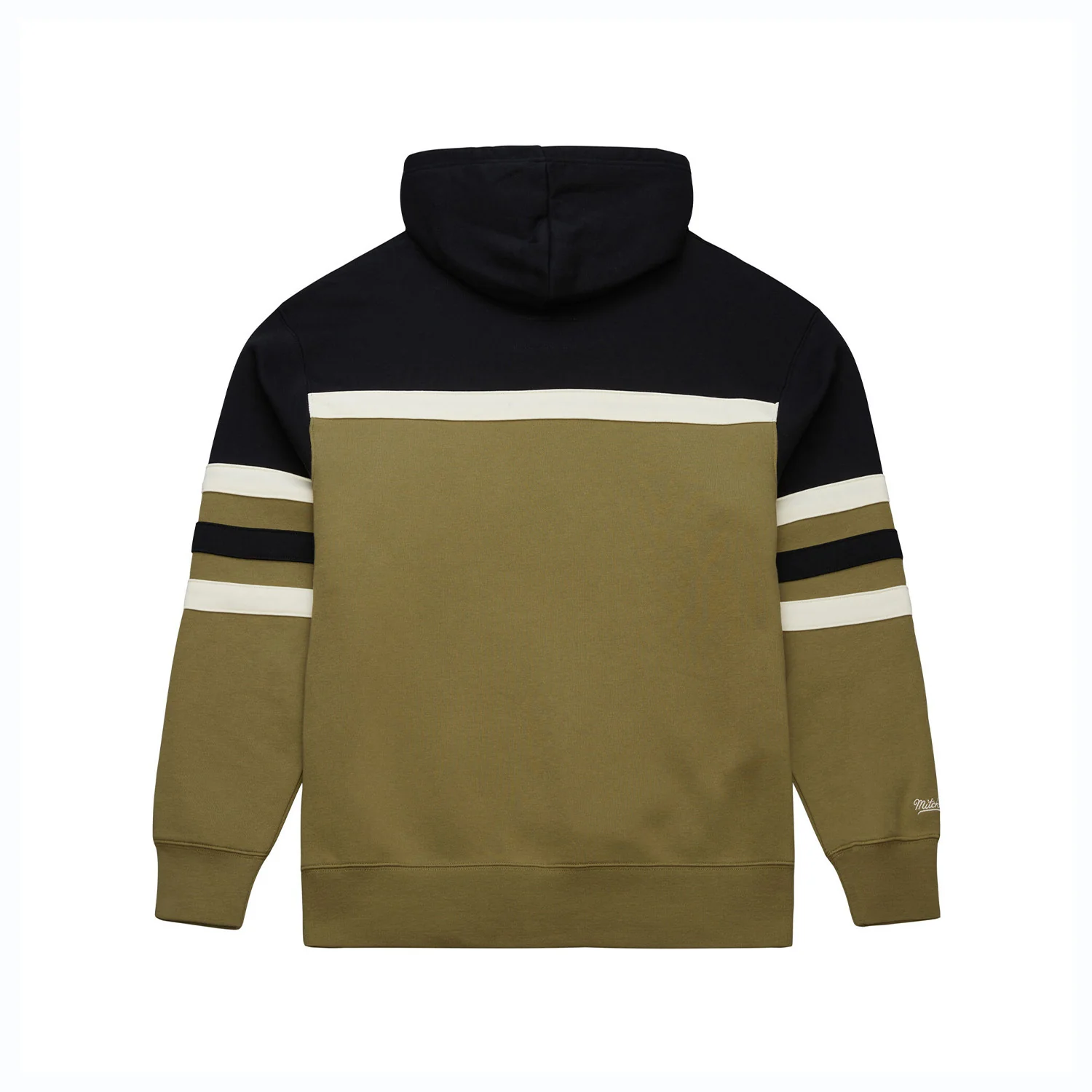 Mitchell & Ness Hawks Olive Head Coach Hoodie 2 Mitchell & Ness Hawks Olive Head Coach Hoodie