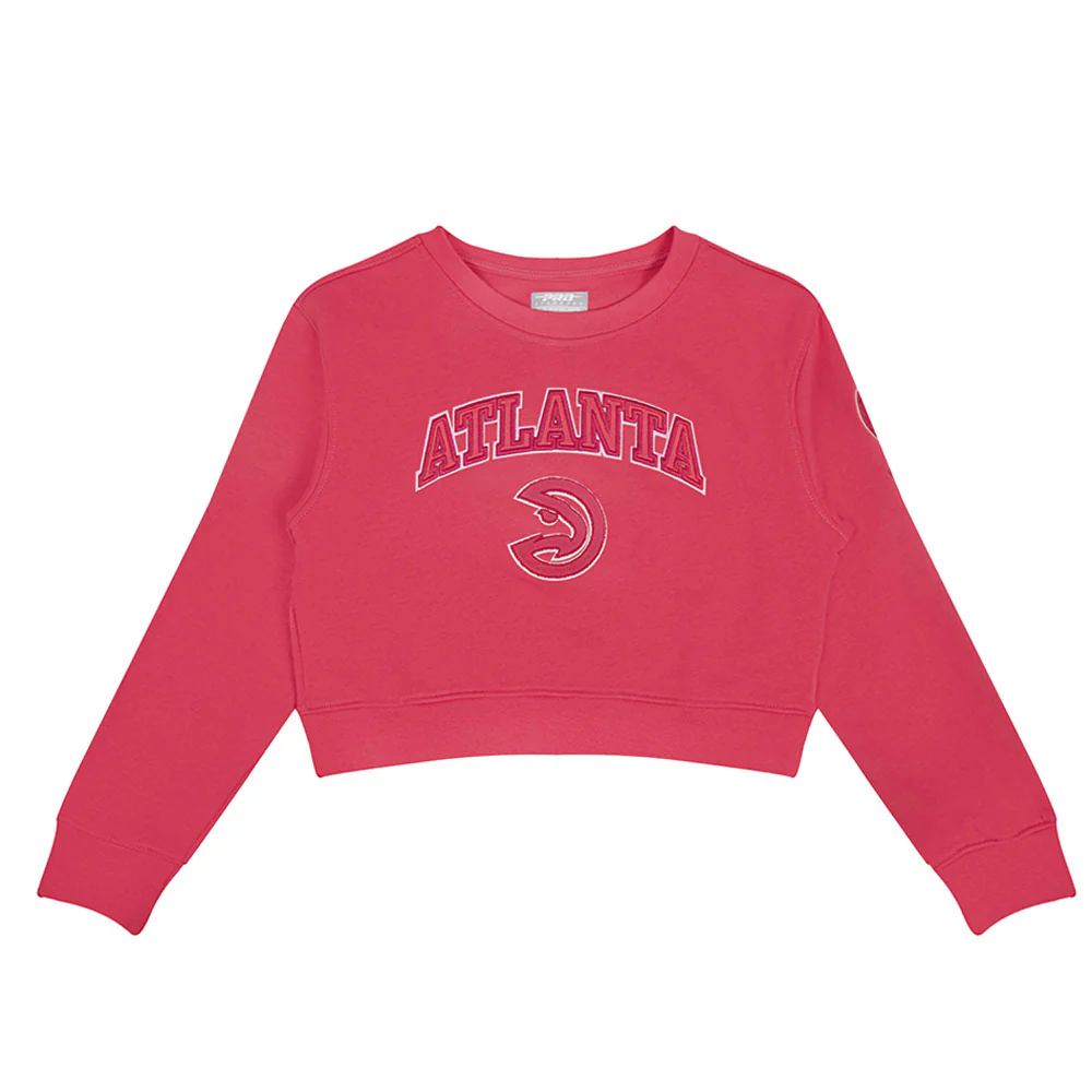 Big Kids Pro Standard Hawks Girls Trip Pink Crewneck