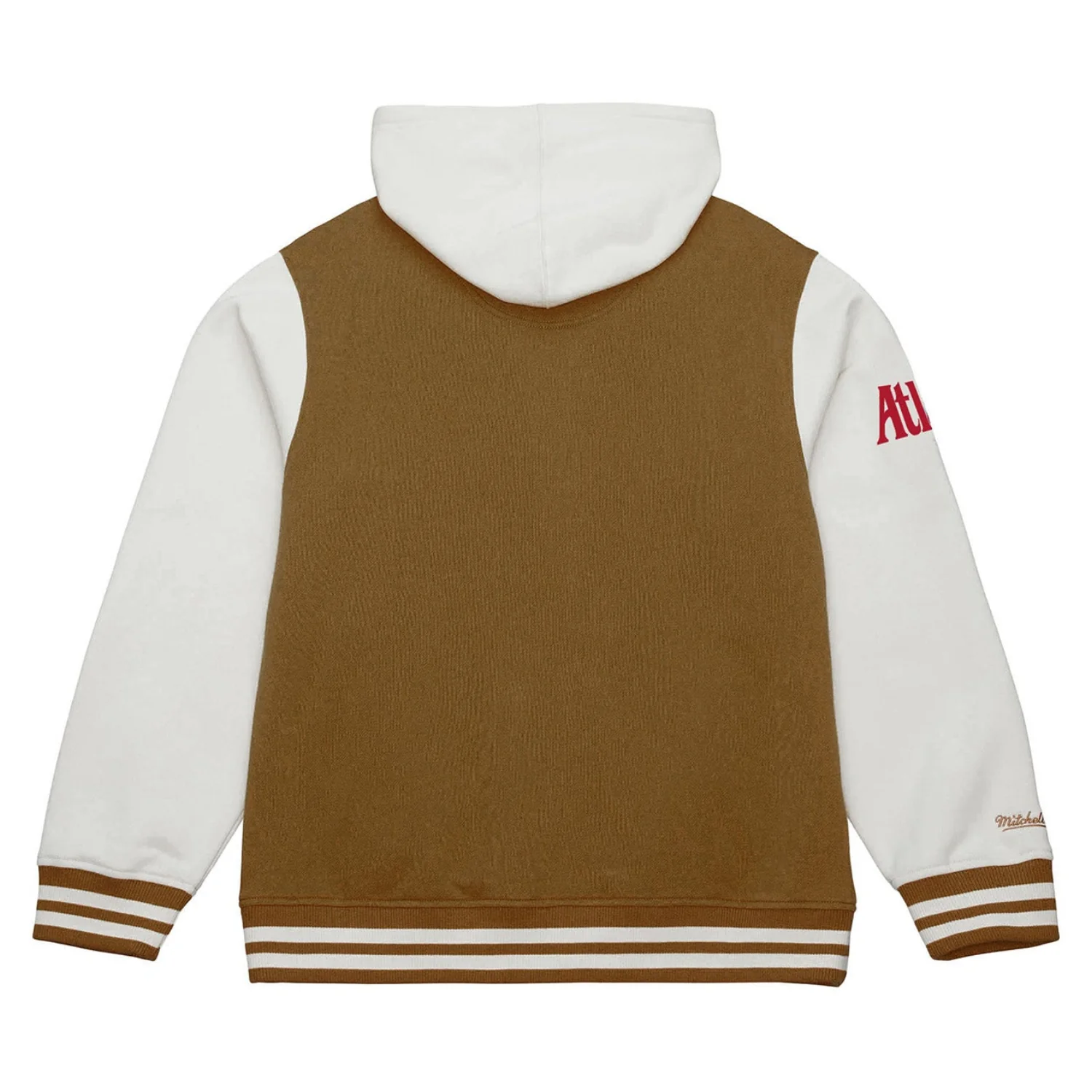 Mitchell & Ness Hawks Dusted Collection Button Up Varsity Hoodie 2 Mitchell & Ness Hawks Dusted Collection Button Up Varsity Hoodie