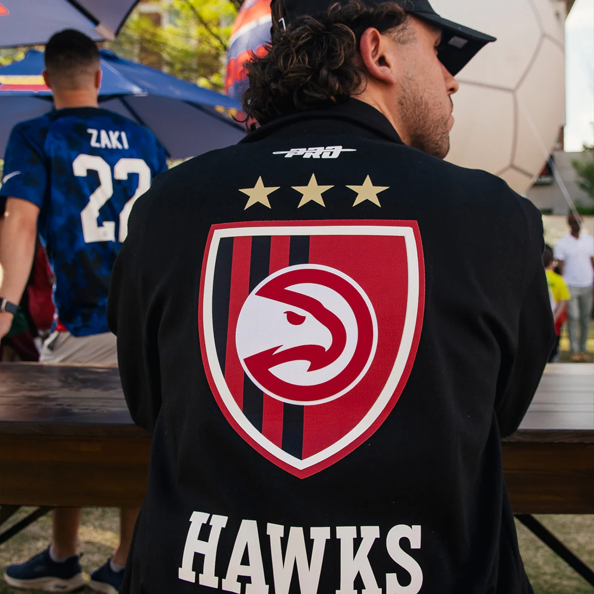 Pro Standard Hawks Ultras Double Knit Track Jacket 2 Pro Standard Hawks Ultras Double Knit Track Jacket