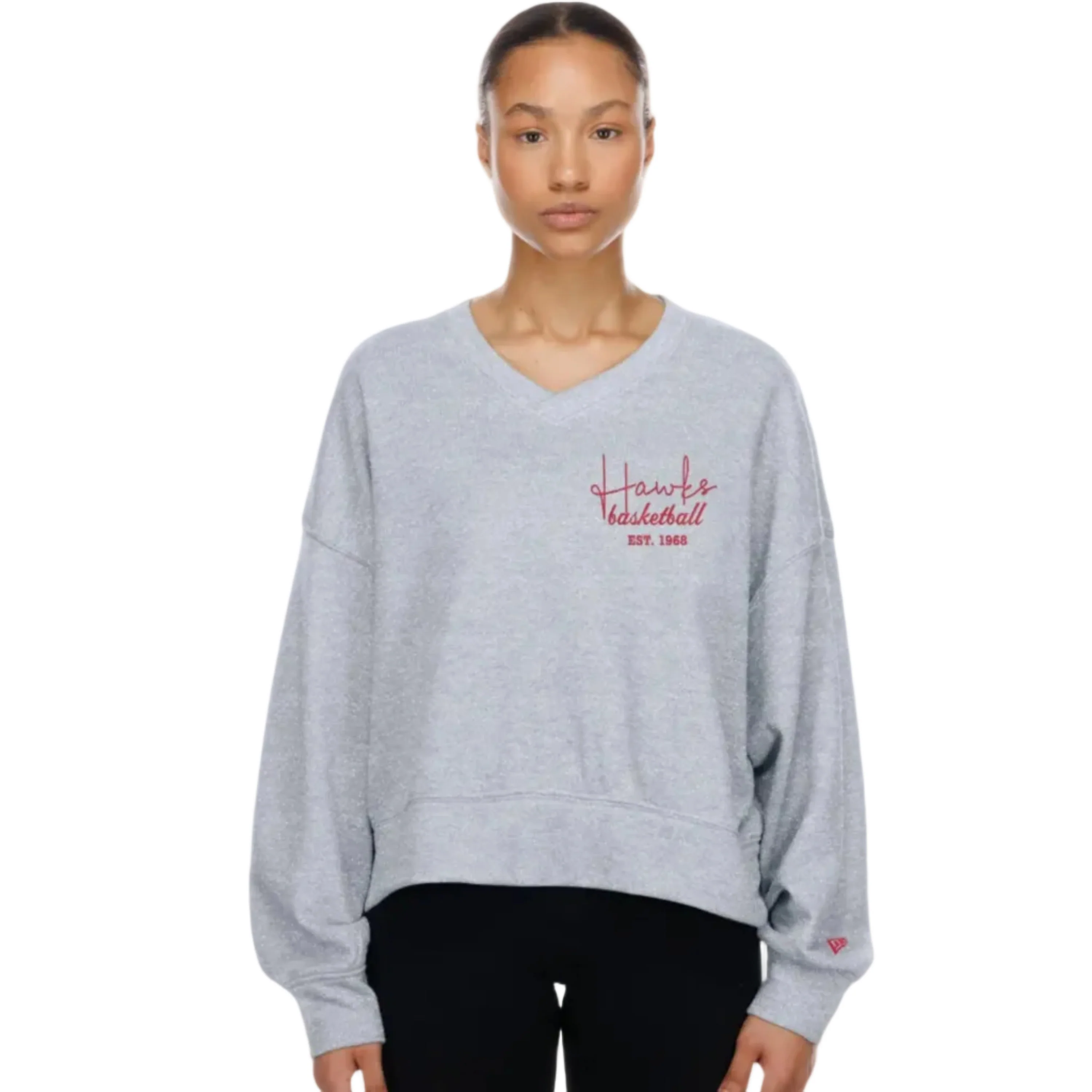 Women's New Era Hawks Big Evo Drop Shoulder Crew