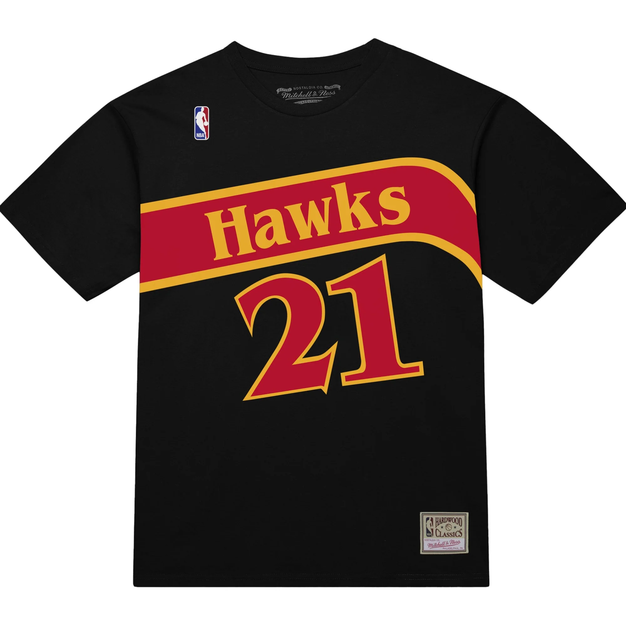 Mitchell & Ness Hawks Wilkins Black Tee
