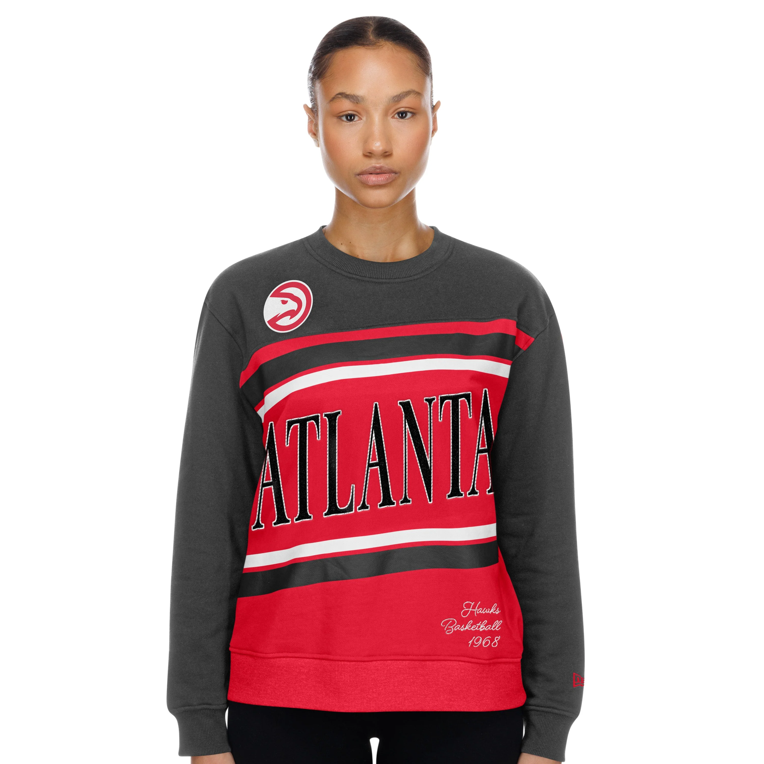 Women's New Era Hawks Wordmark Crewneck