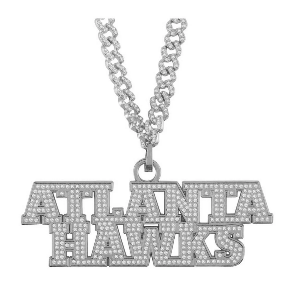 Hawks Silver Iced Out Chain 2.0 1 Hawks Silver Iced Out Chain 2.0